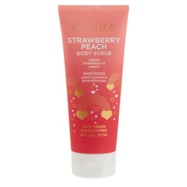 Pacifica&reg; 6 fl. oz. Strawberry Peach &amp; Jojoba Body Scrub. View a larger version of this product image.