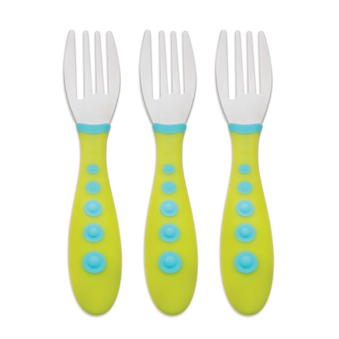 First Essentials By Nuk Kiddy Cutlery 3 Pack Forks Buybuy Baby