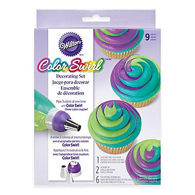 Wilton&reg; Color Swirl&trade; 9-Piece Tri-Color Coupler Decorating Set. View a larger version of this product image.