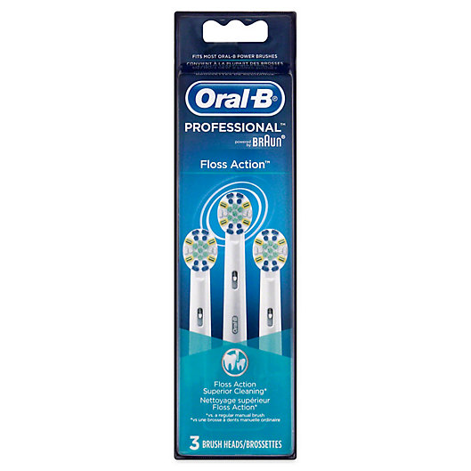 Alternate image 1 for Oral-B® FlossAction Replacement Brush Heads (3-Pack)