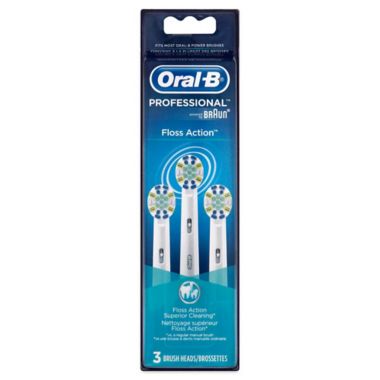 Oral-B&reg; FlossAction Replacement Brush Heads (3-Pack). View a larger version of this product image.