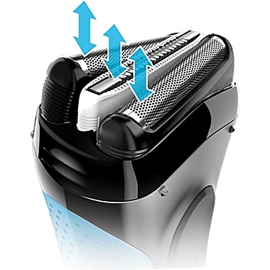 Braun Series 3 3040 Wet & Dry Men&#39;s Electric Shaver in Blue. View a larger version of this product image.