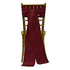 Alternate image 0 for Ultimate Textile Duchess Chair Ties in Burgundy (Set of 4)