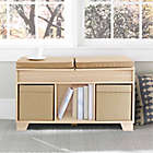 Alternate image 2 for Real Simple&reg; 3-Cube Split-Top Storage Bench in Natural