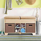 Alternate image 3 for Real Simple&reg; 3-Cube Split-Top Storage Bench in Natural