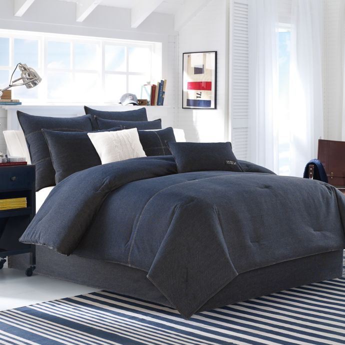 Nautica Seaward Duvet Cover Set In Denim Blue Bed Bath Beyond