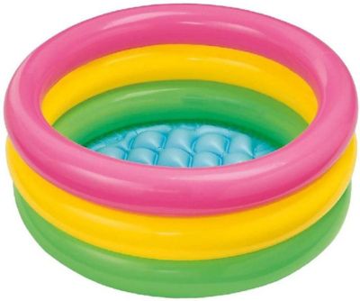 Intex&reg; Sunset Glow Inflatable Baby Pool in Yellow