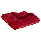Alternate image 4 for Simply Essential&trade; 3-Piece Corduroy Throw Blanket and Throw Pillow Bundle in Red