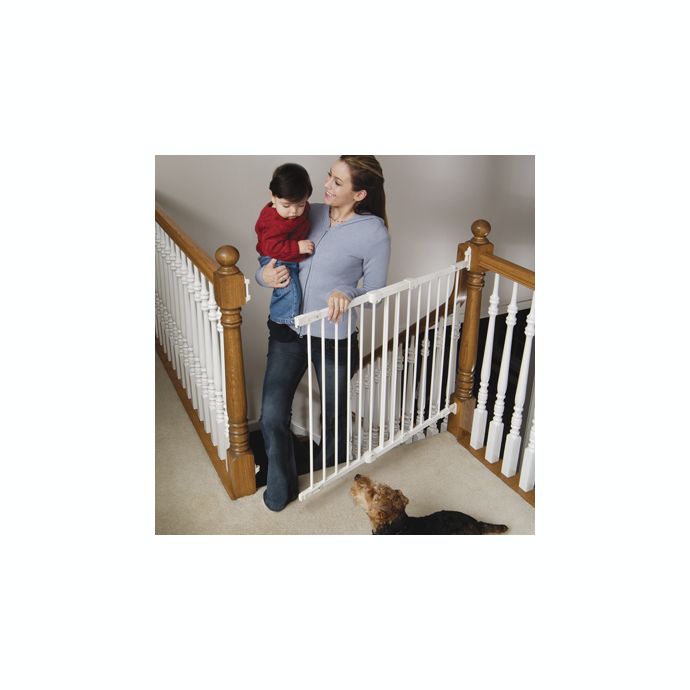 Kidco White Angle Mount Safeway Safety Gate And Extension Gate