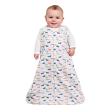 HALO&reg; SleepSack&reg; Small Racetrack Cotton Wearable Blanket in White. View a larger version of this product image.