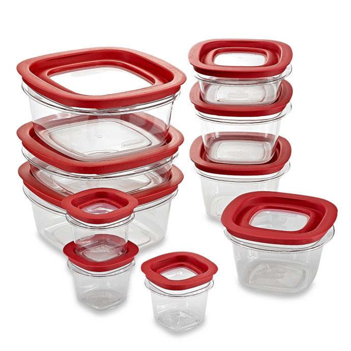 rubbermaid® premier 20-piece food storage set bed bath