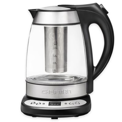 kettle electric cordless glass chefman precision bedbathandbeyond alt