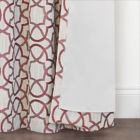 Alternate image 4 for Quinn Geo 84-Inch Grommet 100% Blackout Window Curtain Panel in Red (Single)