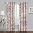 Alternate image 0 for Quinn Geo 84-Inch Grommet 100% Blackout Window Curtain Panel in Red (Single)