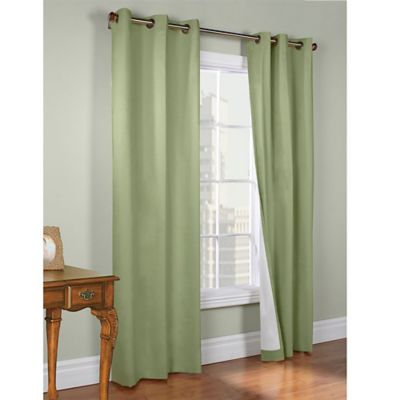 Thermalogic&reg; Weathermate 84-Inch Double-Width Grommet Top Curtain Panels in Sage (Set of 2)