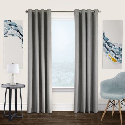 Commonwealth Home Fashions Newberry 100% Blackout Curtain Panel in Greige (Single)