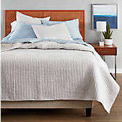 Nestwell&trade; Stripe Texture 3-Piece Full/Queen Quilt Set in Grey