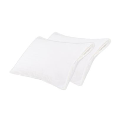 Pack of 2 Slumberdown Clean Guard Pillow Protectors White Cotton Twin 