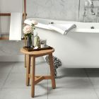 Alternate image 1 for Haven&trade; Round Teak Bathroom Seat in Natural