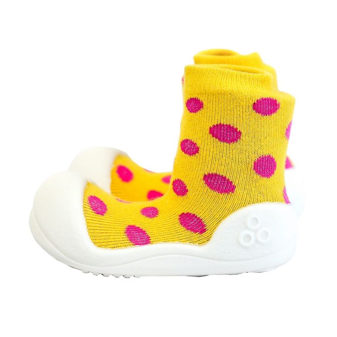 Attipas® Polka Dot Infant and Toddler Shoe in Yellow | buybuy BABY