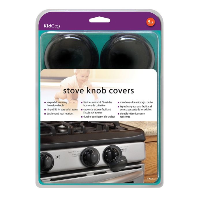 Kidco Stove Knob Covers In Charcoal 5 Pack Bed Bath Beyond
