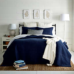 Bee & Willow™ Stitched 3-Piece King Quilt Set in Blue