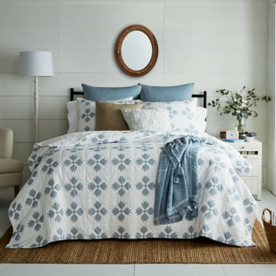 Bee &amp; Willow&trade; Quilted Diamonds 3-Piece Full/Queen Quilt Set in Blue