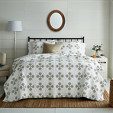 Bee &amp; Willow&trade; Quilted Diamonds 3-Piece Full/Queen Quilt Set in Grey. View a larger version of this product image.