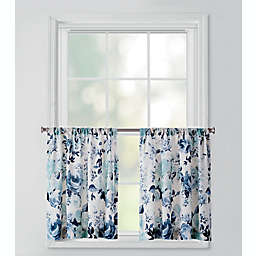 Bee & Willow™ Vintage Rose 36-Inch Rod Pocket Window Curtain Tier Pair in Blue