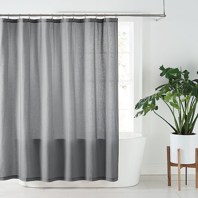 Stall Shower Curtains Bed Bath Beyond, Shower Curtain With Window Panel