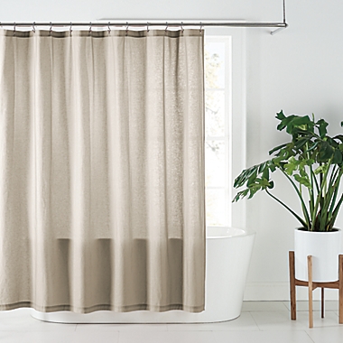 Nestwell&trade; 72-Inch x 72-Inch Solid Hemp Shower Curtain in Dove. View a larger version of this product image.