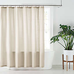 Nestwell™ 72-Inch x 72-Inch Solid Hemp Shower Curtain in Egret