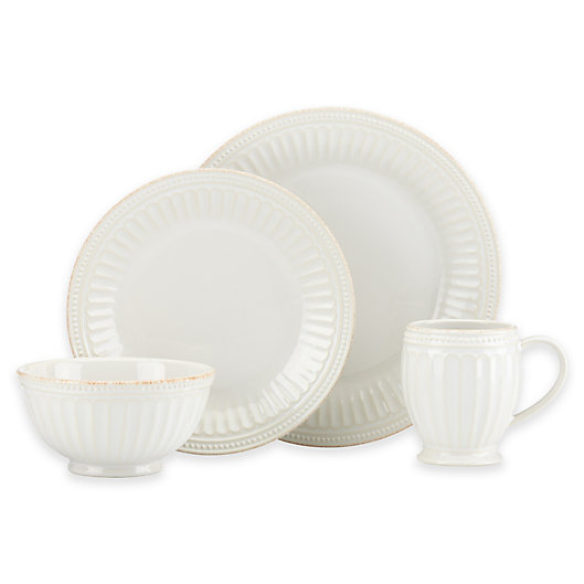 Alternate image 1 for Lenox® French Perle Groove 4-Piece Place Setting in White