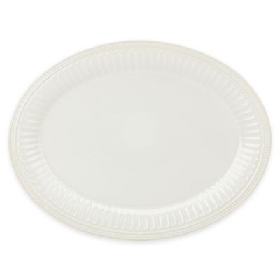 Lenox&reg; French Perle Groove 16-Inch Oval Platter in White