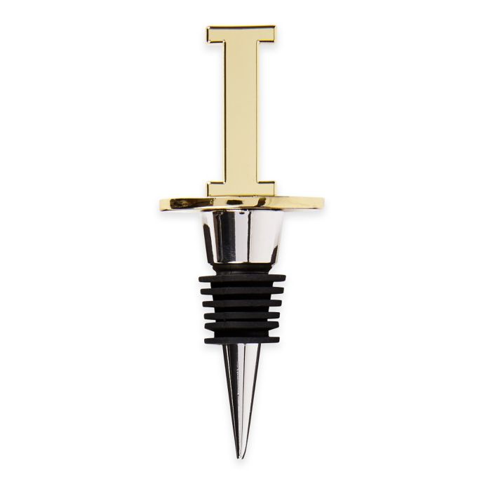 Monogram Letter Wine Stopper Bed Bath & Beyond