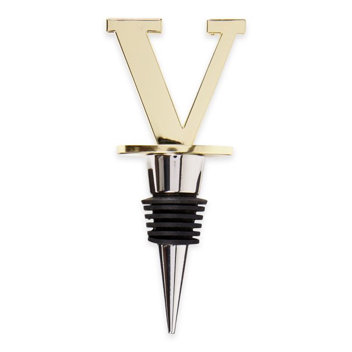 Monogram Letter Wine Stopper Bed Bath and Beyond Canada