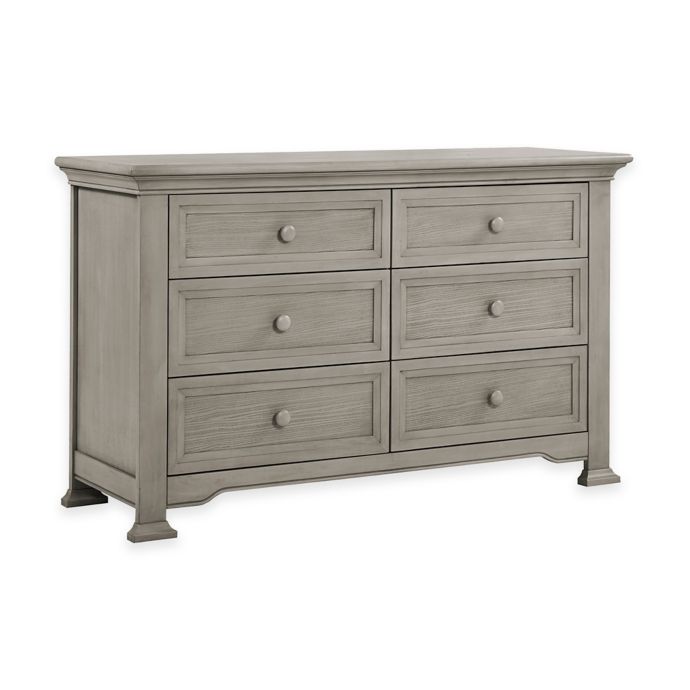 Kingsley Brunswick 6 Drawer Double Dresser In Ash Grey Buybuy Baby