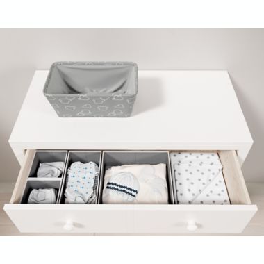 mighty goods&trade; 5-Piece Drawer Bins in Formal Grey. View a larger version of this product image.