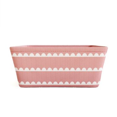 mighty goods&trade; Small Scalloped Striped Print Caddy. View a larger version of this product image.