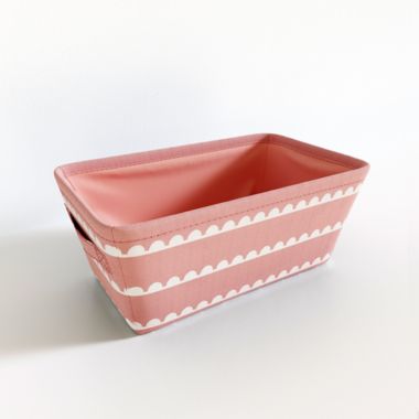 mighty goods&trade; Small Scalloped Striped Print Caddy. View a larger version of this product image.