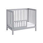 Alternate image 1 for 4-in-1 Mini Crib w/ Mattress by M Design Village Curated for mighty goods&trade; in Grey