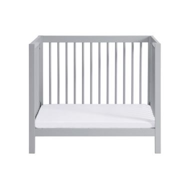 4-in-1 Mini Crib w/ Mattress by M Design Village Curated for mighty goods&trade; in Grey. View a larger version of this product image.