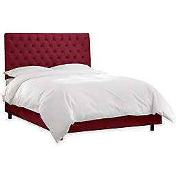 Skyline Furniture Filmore California King Bed in Velvet Berry
