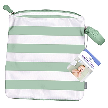 Ubbi&reg; On the Go Diaper Changing Mat and Storage Bag in Sage. View a larger version of this product image.