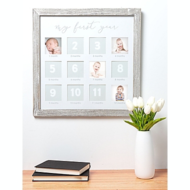 Pearhead&reg; Baby&#39;s &quot;My First Year&quot; Monthly Rustic Picture Frame. View a larger version of this product image.
