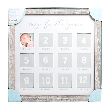 Pearhead&reg; Baby&#39;s &quot;My First Year&quot; Monthly Rustic Picture Frame. View a larger version of this product image.