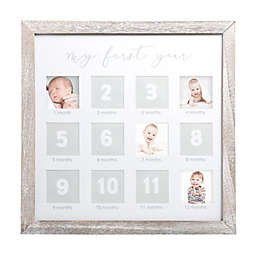 Pearhead® Baby's "My First Year" Monthly Rustic Picture Frame