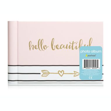 Pearhead&reg; &quot;Hello Beautiful&quot; Brag Book in Pink. View a larger version of this product image.