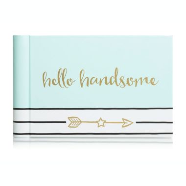 Pearhead&reg; "Hello Handsome" Brag Book in Blue. View a larger version of this product image.