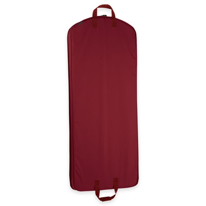 WallyBags® 52Inch Dress Length Garment Bag in Red Bed Bath & Beyond